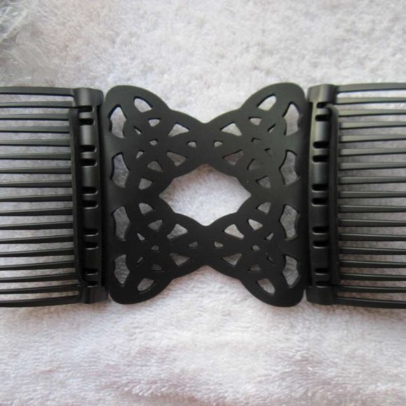 Scunci Comfy Comb Plastic Silicone Updo Stretch Style Hair Clip Black Blue Pink - Picture 13 of 16